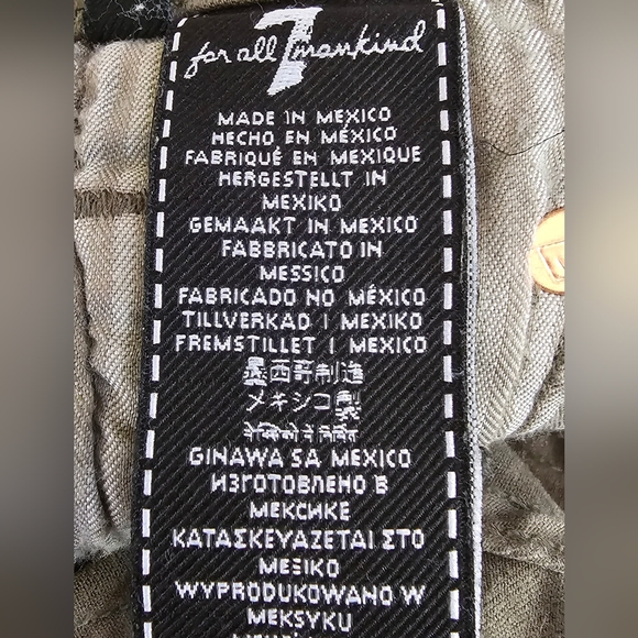 7 For All Mankind The Ankle Skinny Size 28 NWOT - Picture 6 of 10